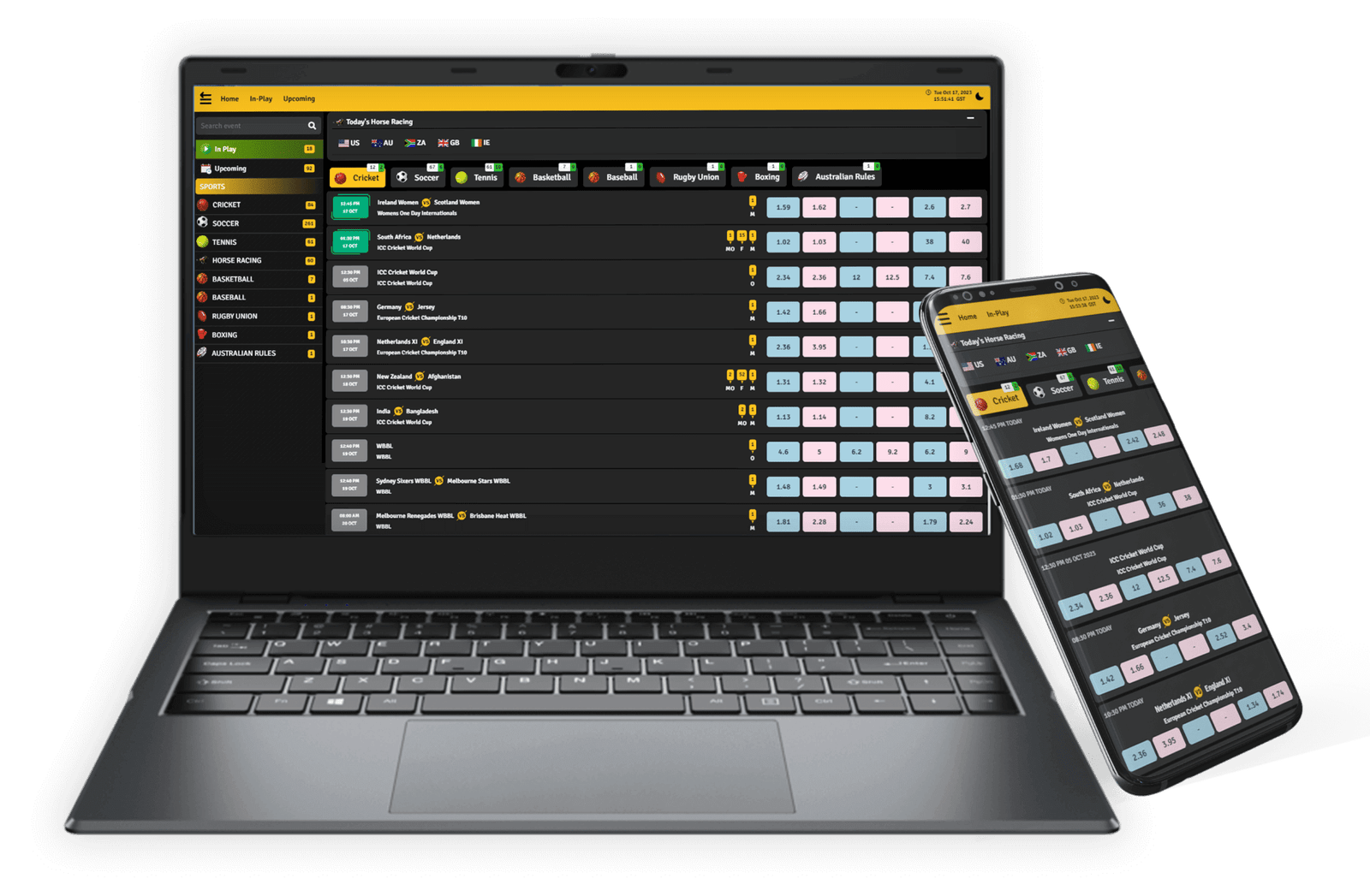 Sports Exchange Mockup comp