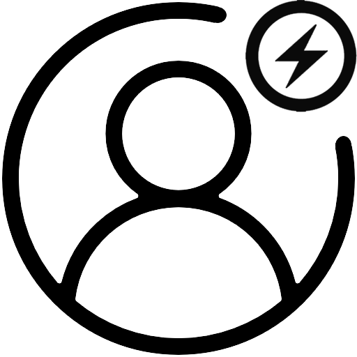 master account home icon bolt