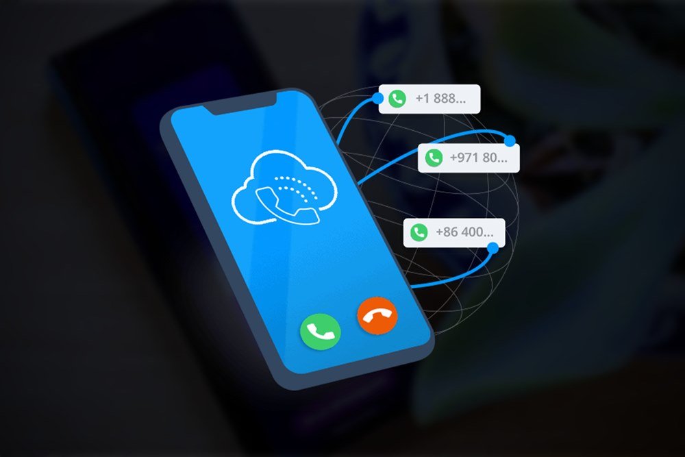 Rear view of a man checking his phone