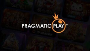 Pragmatic Play logo on black background